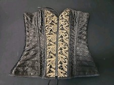 Spirit Corset Women Color Black Zipper Front Size Small size