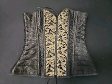 Spirit Corset Women Color Black Zipper Front Size Small size