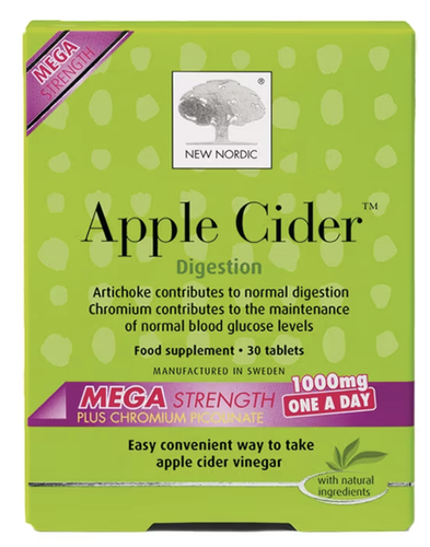 New Nordic Apple Cider Mega 30 Tabletten Artischocke Chrom 1000 mg MEGA UVP £19