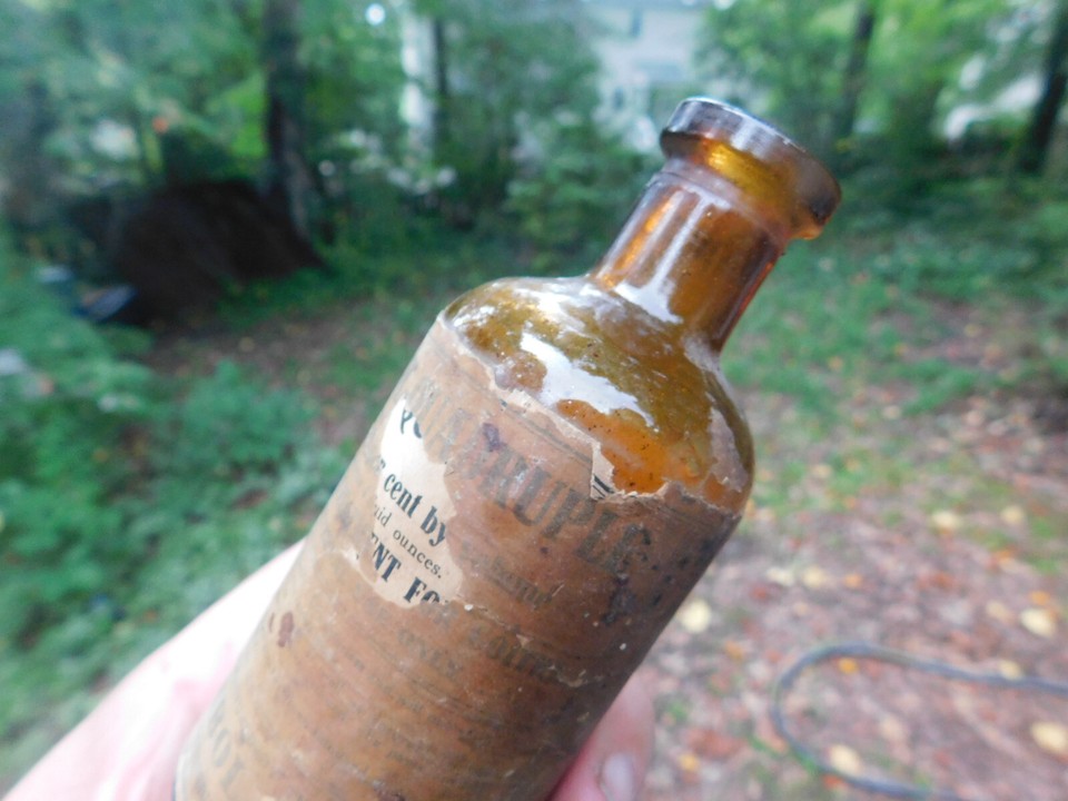Sorbol Quadruple Goiter Liniment Bottle MechanicsburgOhio Antique ...