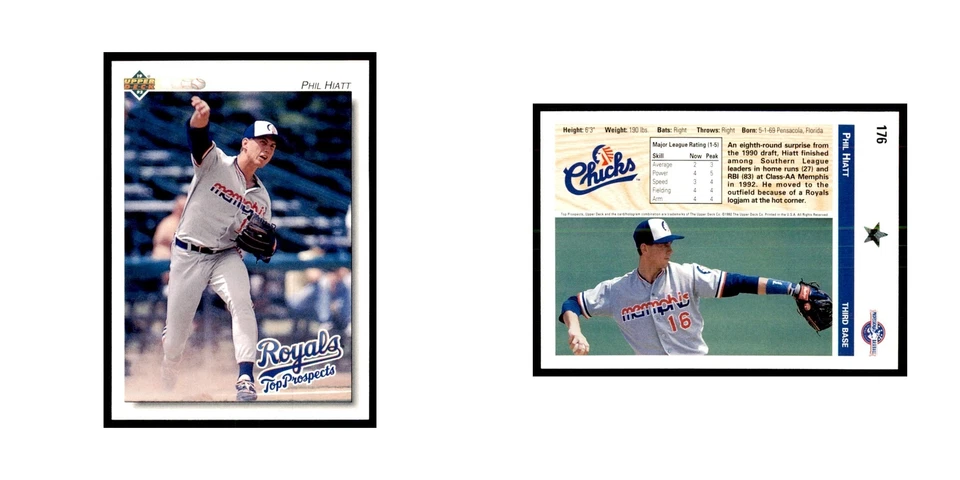 Phil Hiatt 1992 Upper Deck Minor League #176 Baseball Cards Baseball Card NM - Image 3 of 3