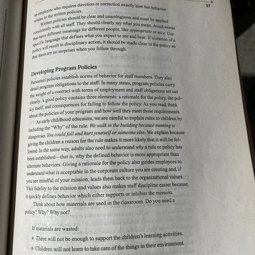 Handbook for Early Childhood Administrators: Directing with a Mission HILDE RENO - Picture 7 of 18