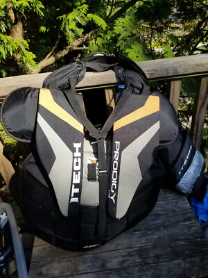 ITECH PRODIGY HOCKEY GOALIE PADDING PROTECTIVE GEAR SIZE SMALL