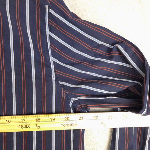 Rag & Bone Striped Button Down Long Sleeve Casual Shirt Mens Size M - Picture 6 of 7