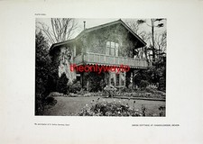 SWISS COTTAGE, CHADDLEWOOD (IVY-CLAD SUMMER HOUSE On Reverse), Book Illustration