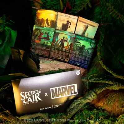 Magic the Gathering Secret Lair x Marvel Black Panther FOIL