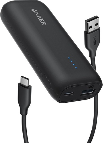 Anker Power Bank, Ultra-Compact 5,200mAh Portable Charger, PowerCore 5K - 第 1/4 張圖片