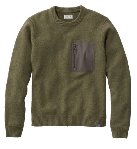 L.L.Bean ブラウンジャケット M LL Bean Sweater Mens Full Zip Up Dark Red 100% Prima-Cotton Knit
