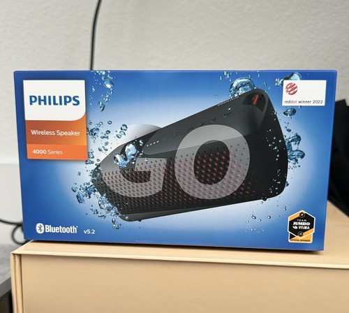 Philips S4807 Outdoor Waterproof Wireless Bluetooth Speaker - Black - Picture 1 of 2