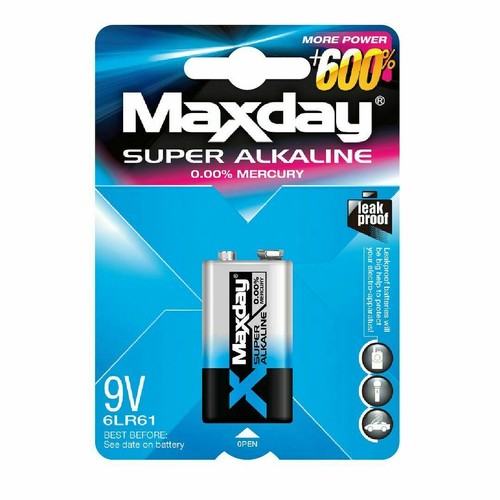 Wholesale to Public 50Pack Maxday 9V Alkaline Battery Batteries Power+600% - Picture 3 of 4