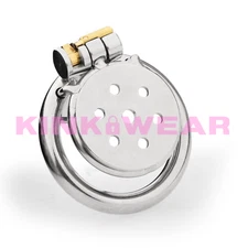 Flat Stainless Steel Chastity Cage Metal | 2 Keys | 6 Sizes | FREE&FAST SHIPPING