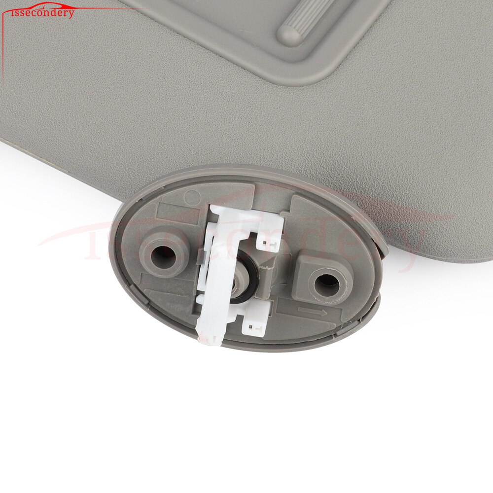 Autodayplus Gray Driver Side Sun Visor – For 2008-2013 Toyota Highlander With Sunroof – Cloth, Extendable, With Mirror