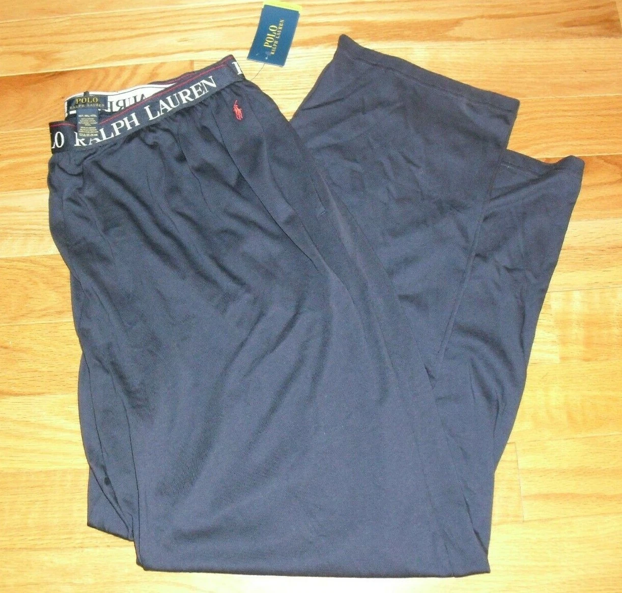 Polo homme Ralph Lauren bleu marine SUPREME COMFORT salon/pjama pantalon 4XT neuf avec étiquette 