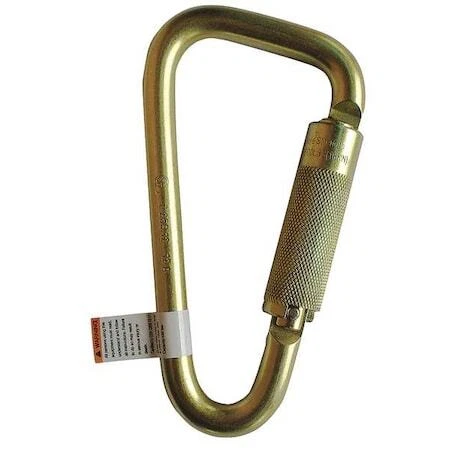 Condor 16V857 Carabiner, Auto-Lock, Offset-D, 6 3/4 In Length, 1-3/16'' Gate