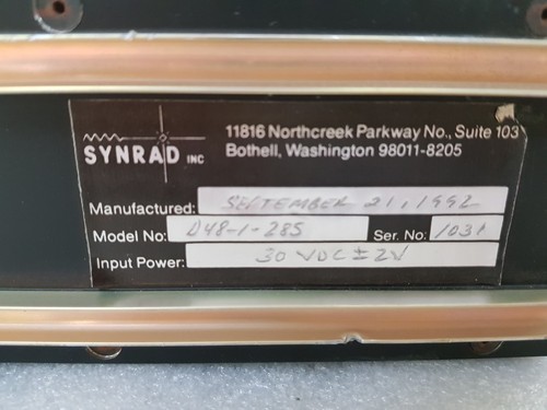 SYNRAD Carbon Dioxide Laser D48-1-28S 30VDC - Picture 4 of 7