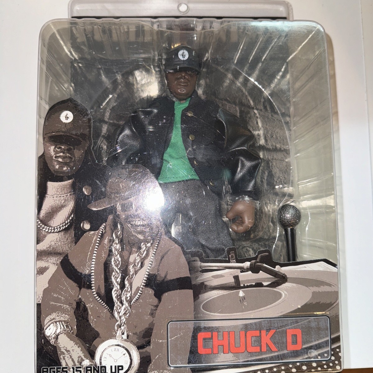 Public Enemy Chuck D フィギュア  デッドストック Mezco Public Enemy CHUCK D Rap Stars 2006 Action Figure 8
