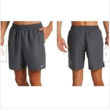 Nike Swim NESSA Mens Gray Swim Shorts Size L New