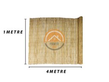 Natural Reed Fence Screening Roll Garden Privacy 4m Length 5 Sizes Fencing Panel