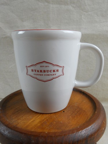 Starbucks - 2006 - taza de café - blanco con interior rojo - 13 onzas (336) - Imagen 3 de 11
