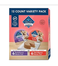 Blue Buffalo Delights Natural Adult Small Breed Wet Dog Food Variety Pack