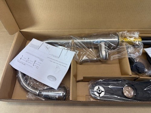 Premier 284453 Sanibel 1 Handle Pull-Down Kitchen Faucet Satin Stainless Finish - Picture 3 of 4