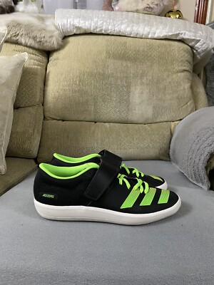 Adidas Adizero Track ShotPut Wurfschuhe schwarz grün neu ohne Karton Größe 7 UK GY8393