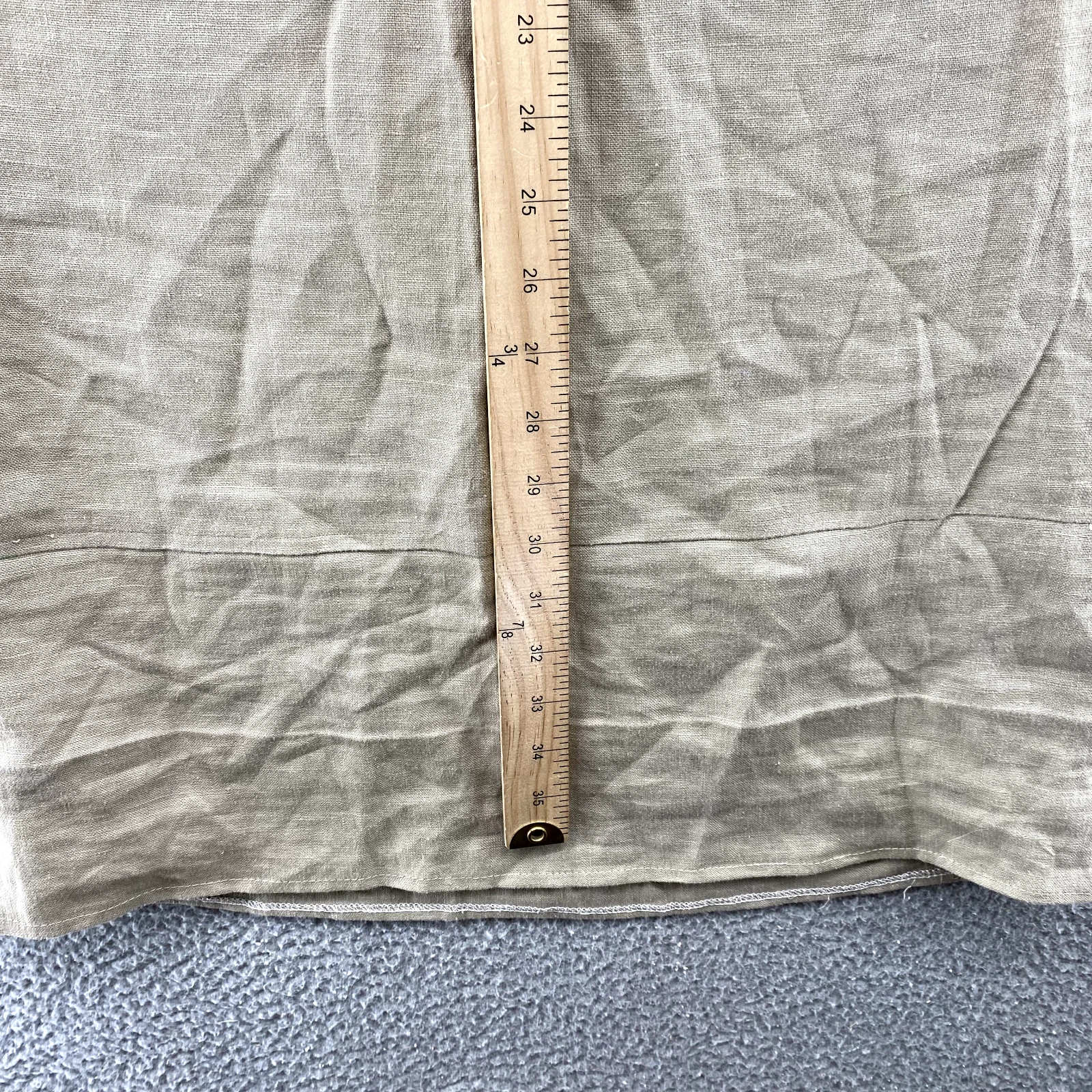 Abito Tory Burch donna 2 cachi scollo a V lino cambio classico core safari ufficio