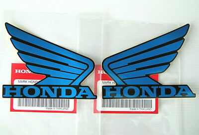 ORIGINAL Honda-CBR Wing Flügel-10cm-BLAU/SCHWARZ-Sticker-Aufkleber-100mm