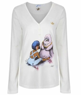 Genuine Adidas Originals by FAFI Women's Button Tee Shirt