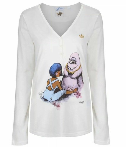 Genuine Adidas Originals by FAFI - Women's 3 Button Tee Shirt - Picture 1 of 3