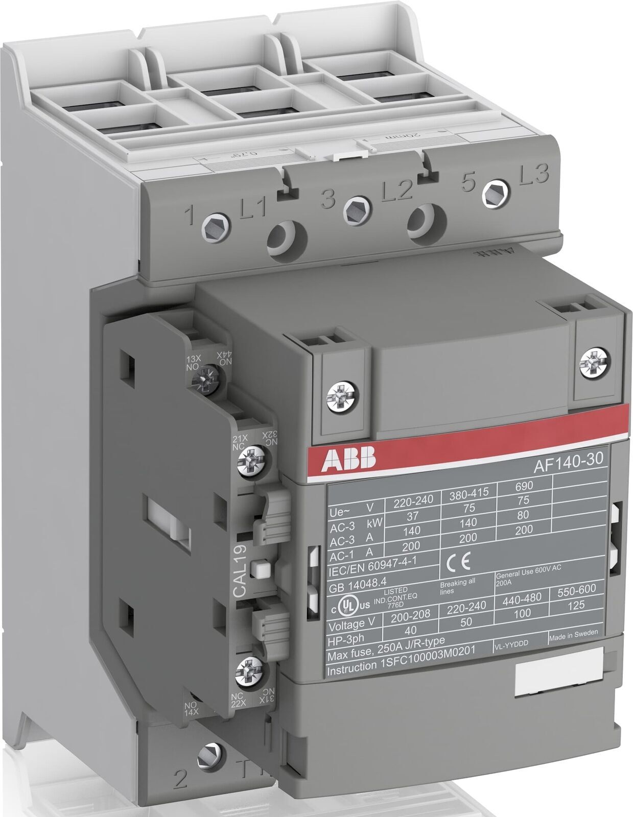 1pc AF140-30-11-11 24-60V50/60Hz contactor 1SFL447001R1111 #F22