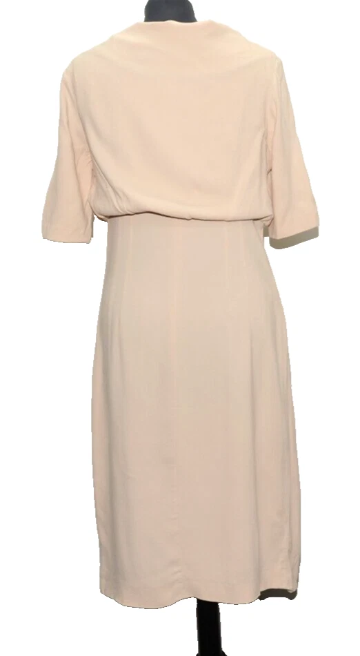 ICONICO ABITO A TUBINO VALENTINO ROMA MADE IN ITALY HOLLYWOOD 10 UK ROSA CHIARO