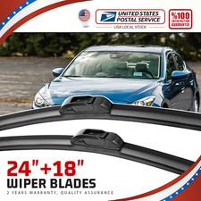 All Season Wiper Blades size 24" & 18" Windshield Front Right & Left - SET OF 2