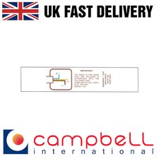 IWC5 British Plug wiring instruction cable label Tape printed for 3 pin plug