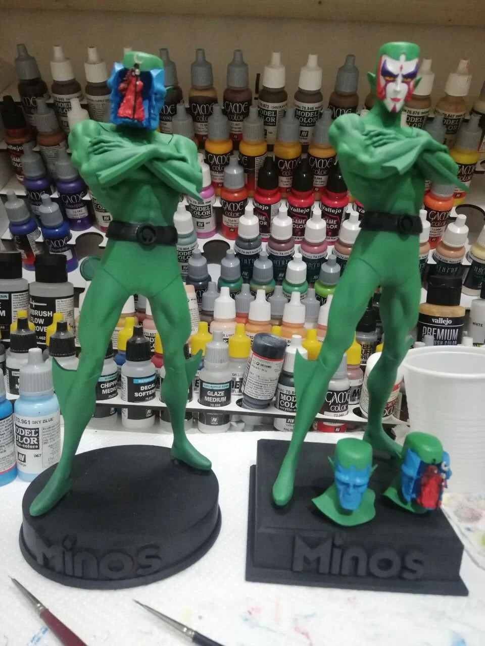 FAN ART ACTION FIGUREN 3D MINOS-MINAS GANDAL, GOLDORAk aus Resin, zum Ausmalen