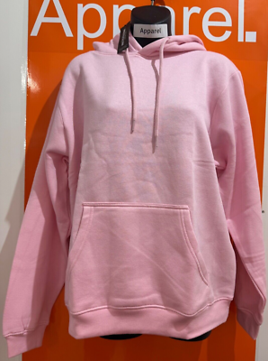Pretty Little Thing Baby Pink Oversized Sweat Hoodie, Size Medium, New, B172