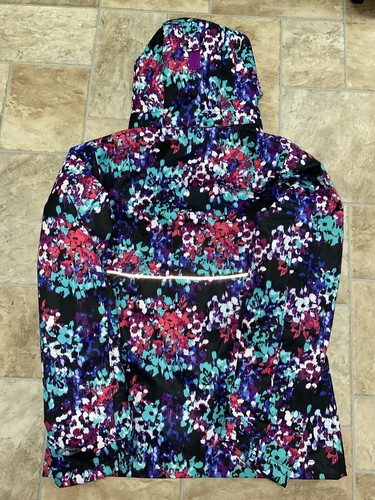 columbia womens omni heat jacket Flower Camouflage Rain Shell Jacket L - Picture 6 of 10