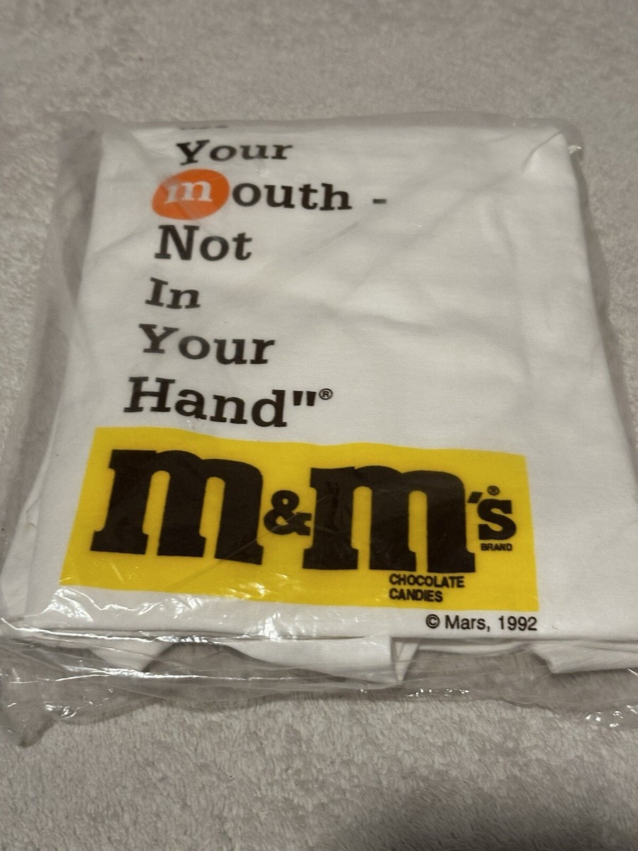 トップス M &M New Vintage 1992 M&M's Single Stitch T-Shirt White X-Large