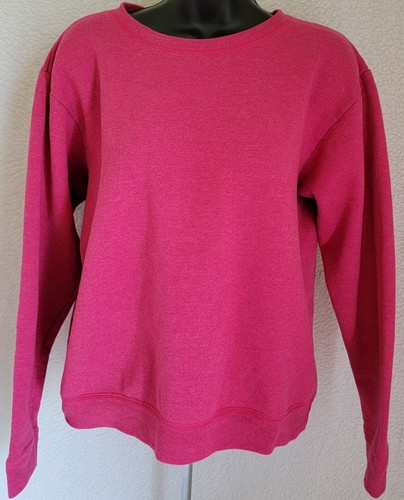 Hanes Womens Sweatshirt Shirt Top Blouse Size M Medium Pink - Picture 16 of 24