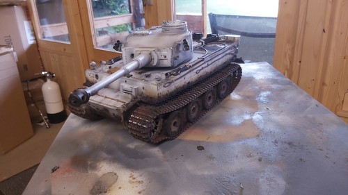 heng long 1/16 tiger 1 rc model tank winter camouflage - Picture 14 of 24