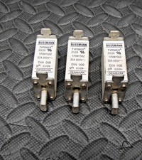 3 Lot Buss Typower 170 M 1562 Fuse 170M1562 32 Amp 660 Volt Bussmann Eaton