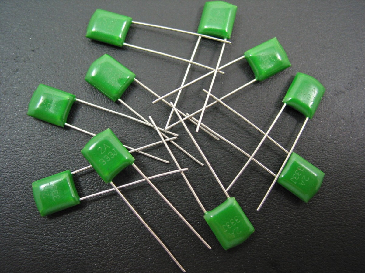 10 Pcs .033uf 100v Guitar Polyester Film Cap Tone Capacitors
