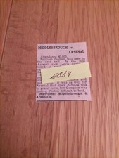 1948 Middlesbrough v Arsenal HT Only newspaper cutting report 13th Nov