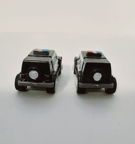 Lotto 2 Jeep Polizia Camion SUV DRIVEN BATTAT Pocket Micro Mini Toy Car - Foto 5 di 7