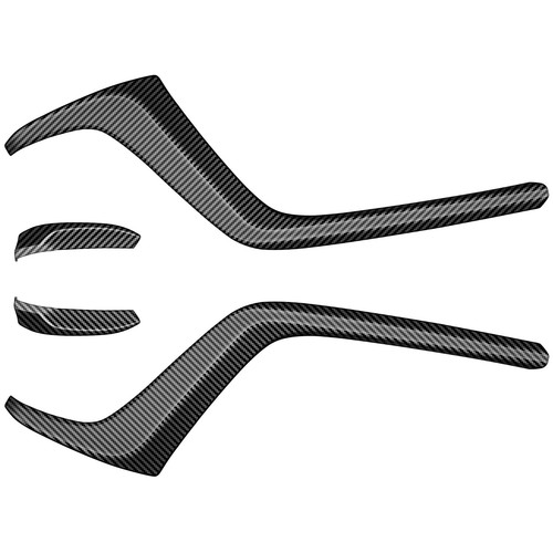 For Mazda CX60 22-24 /CX90 24-25 ABS Carbon Car Front Center Grill Cover Trim 4X - Picture 3 of 6