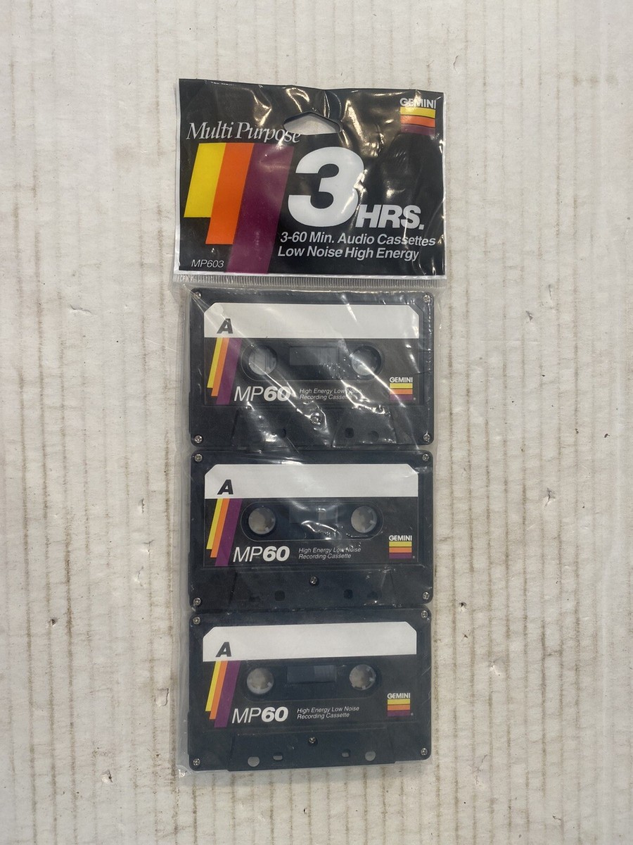 3 Gemini Multi Purpose 3 60 Minute Audio Cassettes * B161 | eBay