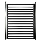 ALEKO Modern Yard Garden Sofia Style Steel Pedestrian Gate Black