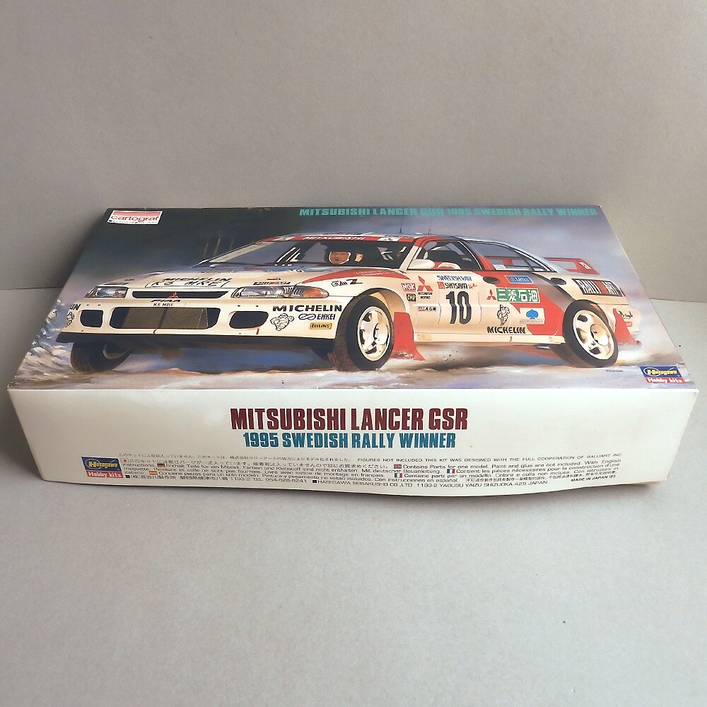 HASEGAWA 1/24 MITSUBISHI LANCER GSR 1995 SWEDISH RALLY WINNER