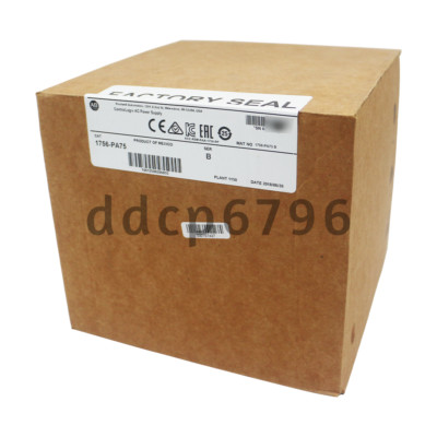 100% New 1756-PA75 ControlLogix 85-265 VAC Power Supply (13 Amp @ 5V) 1756PA75