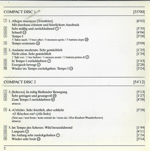 Gustav Mahler: Symphonie No. 2 Resurrection Symphony (2 CD Set DG 1994) - Picture 5 of 6